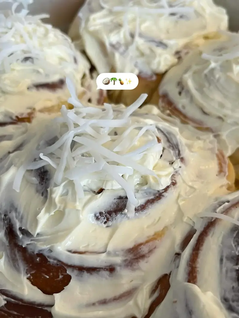 Coco pineapple rolls with coconut buttercream — Butter and Flour HCMC